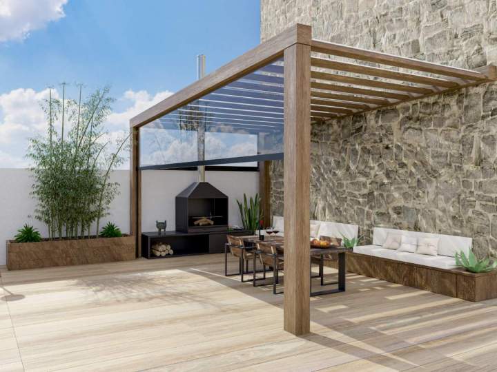 Sublimez l’extérieur de votre maison avec une belle terrasse en bois.